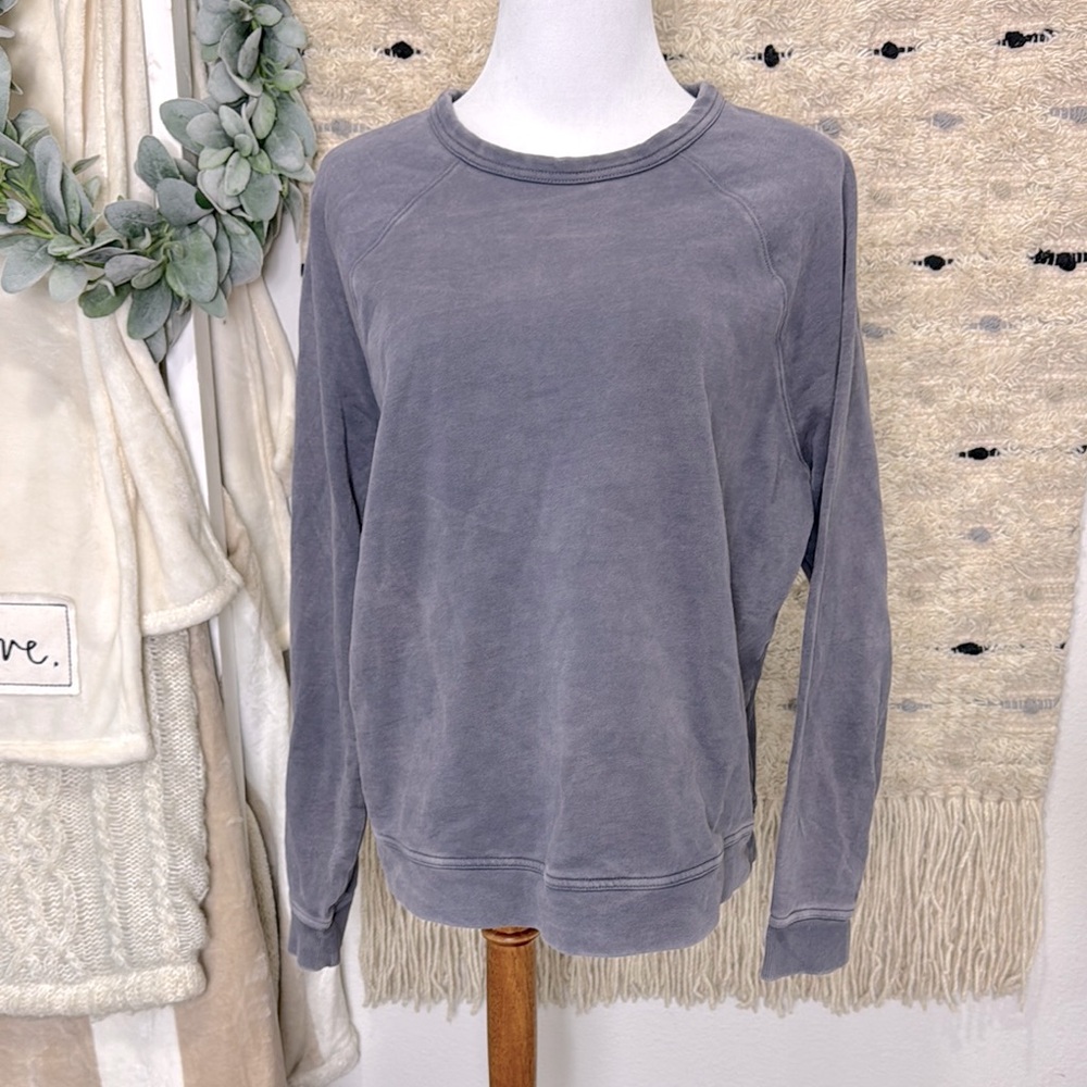Universal Thread Slate Gray/Purple Pullover Sweat… - image 1